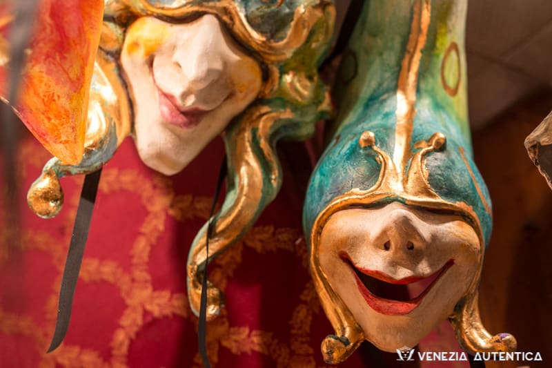 Sergio's "Bottega dei Mascareri" in Venice displays amazing hand crafted venetian masks that truly seem to be alive.