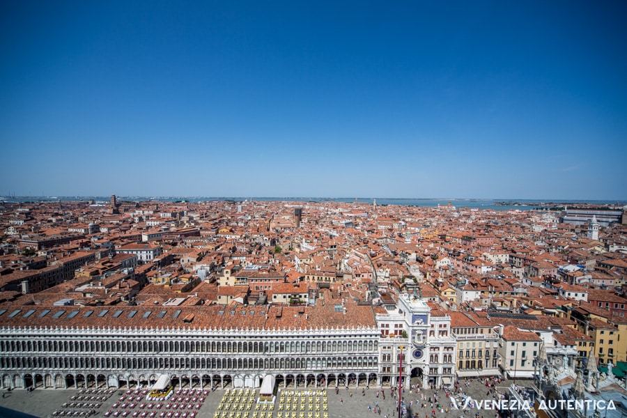 Venice seen from above Saint Mark's bell tower