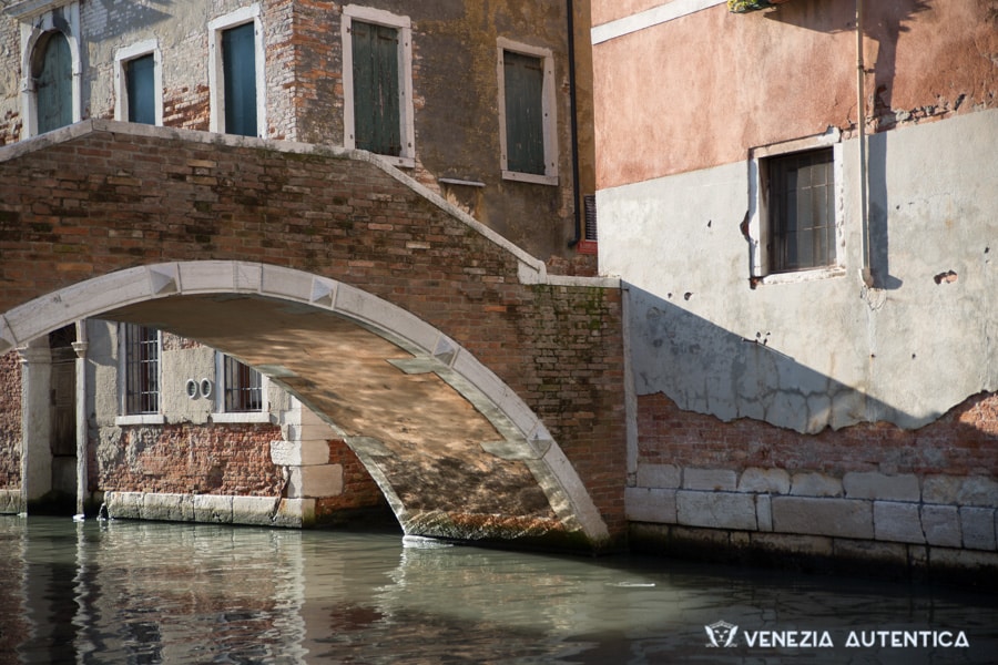Just a simple beautiful bridge over a canal in Venice, Italy