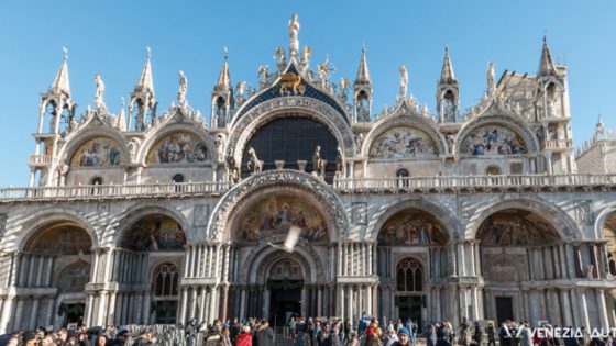 Basilica di San Marco, or Saint Mark's Basilica, in Venice, Italy.