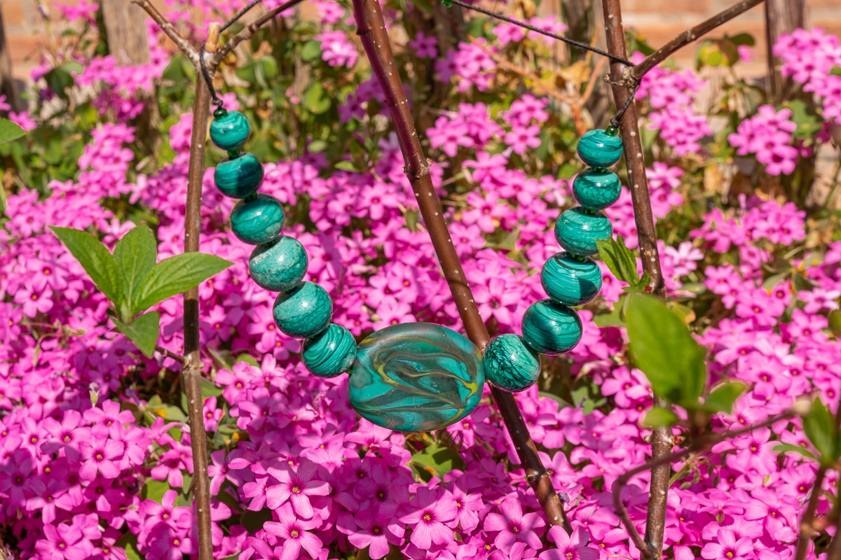 "Earth" Necklace Shop by Venezia Autentica - Shop by Venezia Autentica - Gorgeous Murano Glass necklace, handcrafted in Venice. Our necklaces are the perfect accessory for all who care about beauty, sustainability, and our Earth.