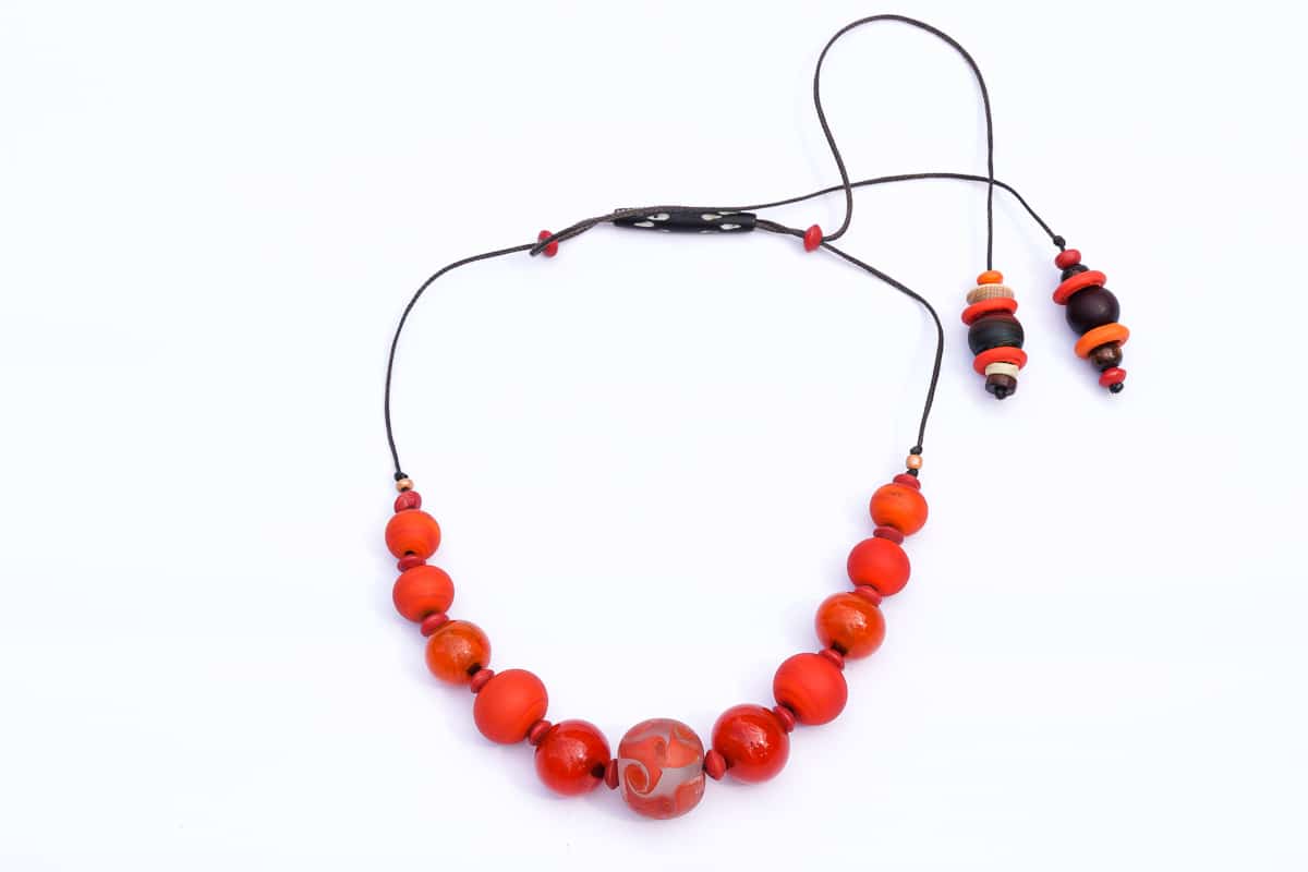 "Murano Oranges" Necklace Shop by Venezia Autentica - Shop by Venezia Autentica - Beautiful, fresh and cool Murano Glass necklace, designed and handmade in Venice, Italy. Every bead, crafted by lampworking, is unique, beautiful, and durable!
