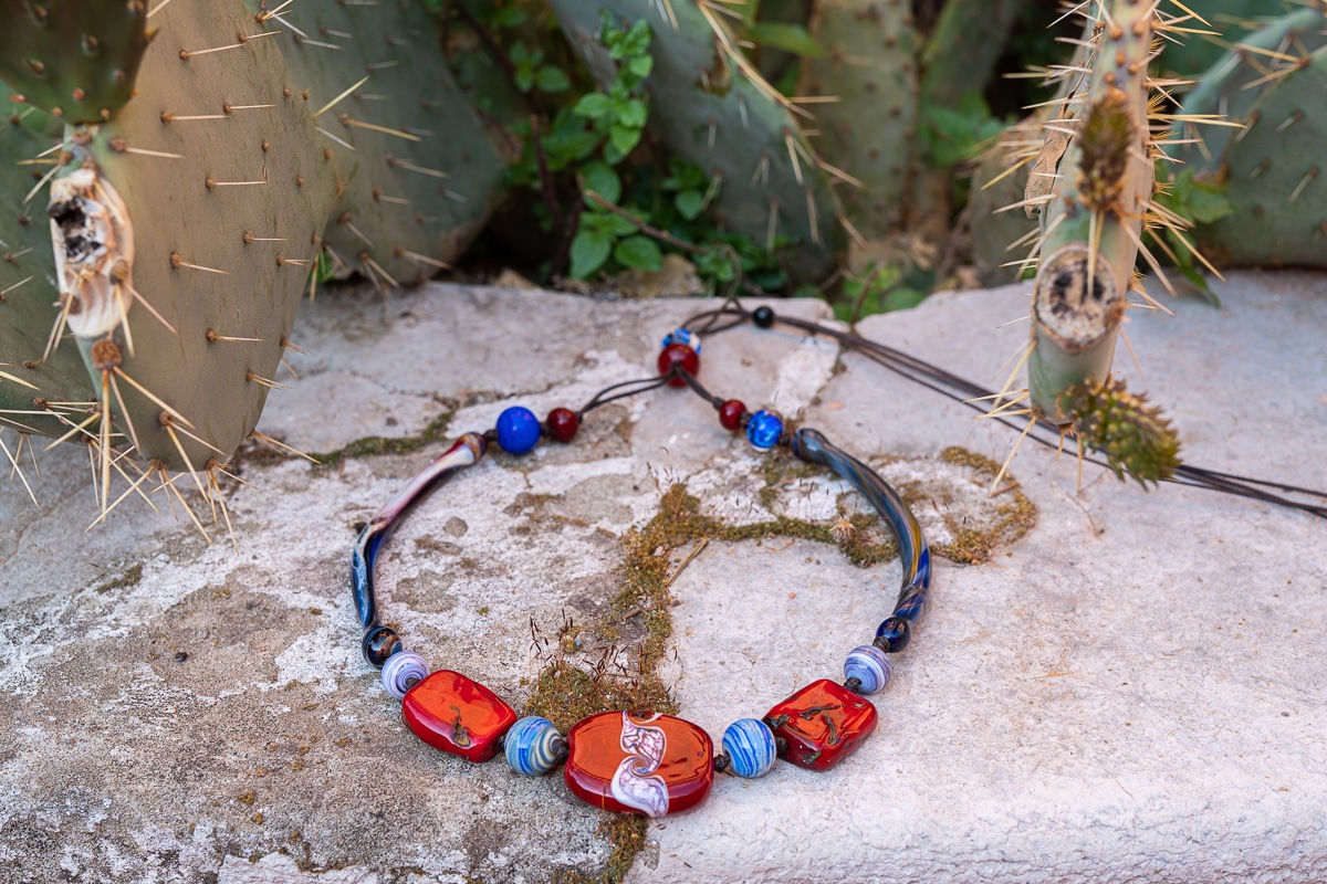 "Red Hot Candy" Necklace Shop by Venezia Autentica - Shop by Venezia Autentica - Stunning Murano Glass necklace, entirely handcrafted in Venice. Wear this necklace with its intense colors and daring shapes with pride, and steal the show!