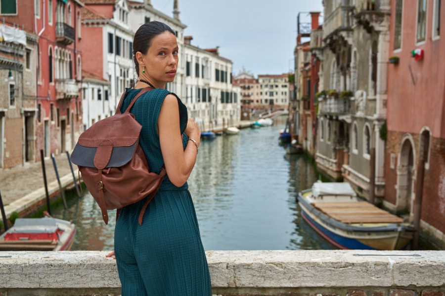 Leather Backpack Shop by Venezia Autentica - Shop by Venezia Autentica - Leather backpack for women, designed and crafted by hand in Venice, Italy. It is an ideal companion of every woman who values style, quality, and sustainability